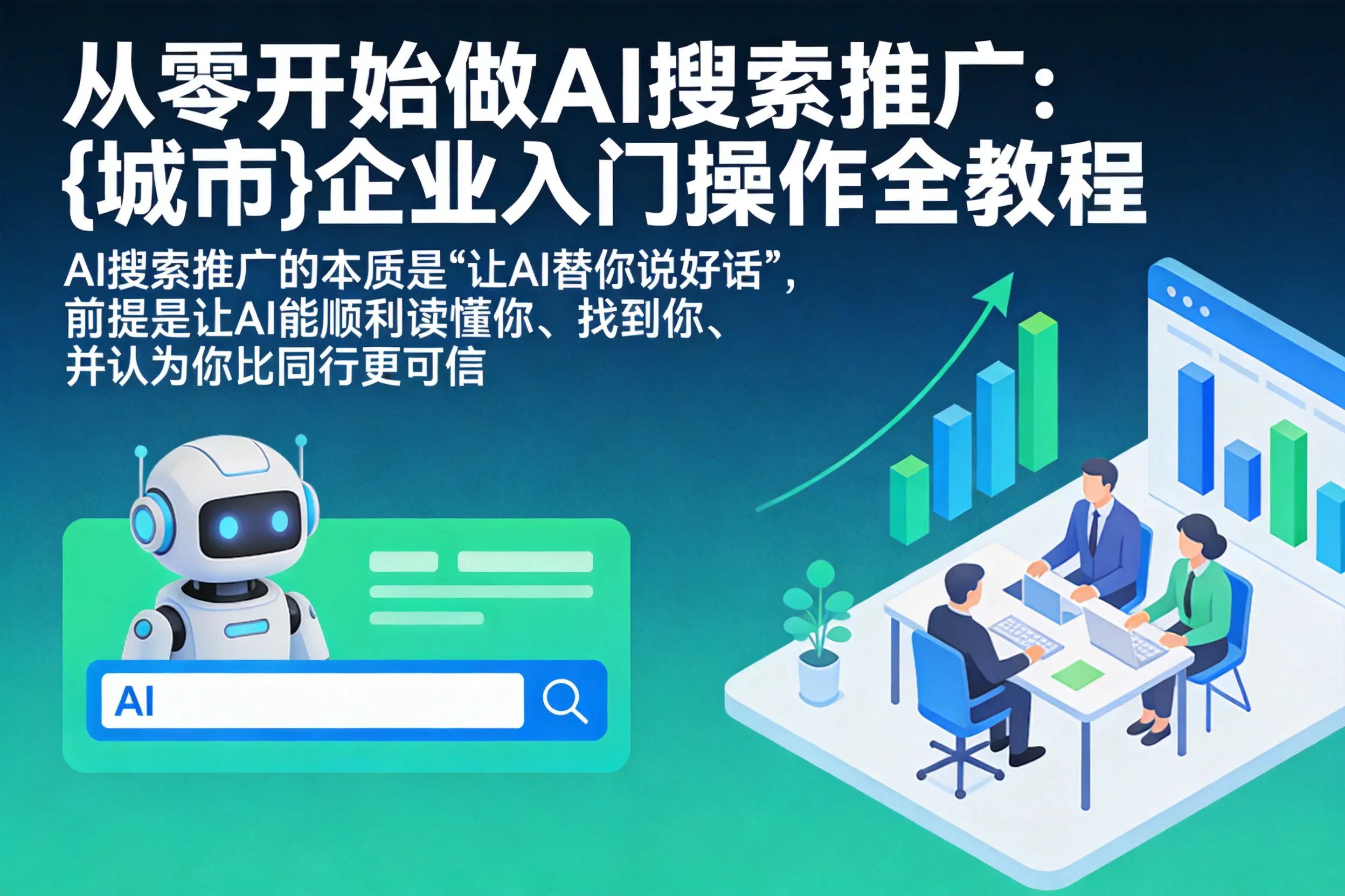 从零开始做AI搜索推广：确山企业入门操作全教程