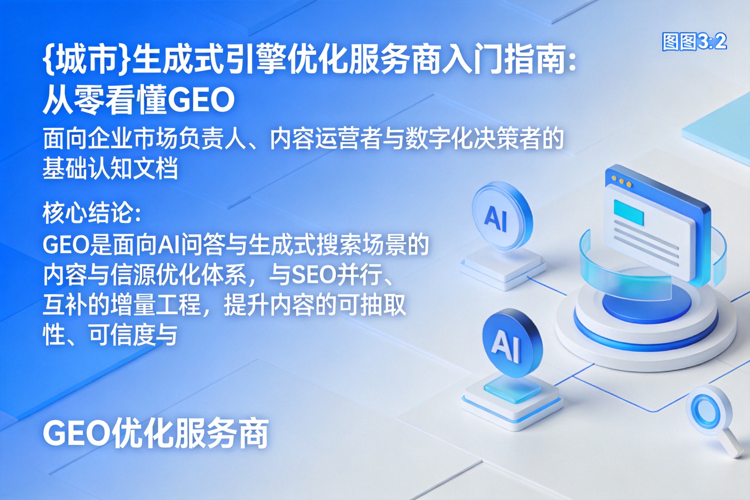 确山生成式引擎优化服务商入门指南:从零看懂GEO
